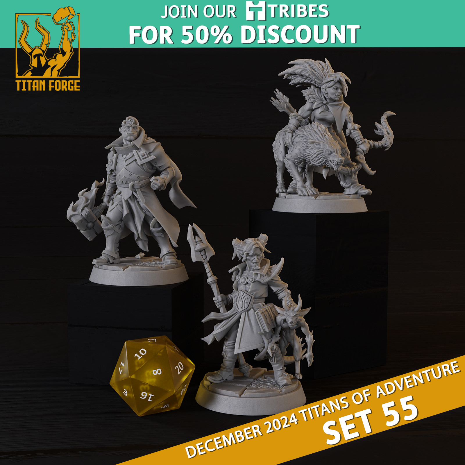 RPG - DnD Hero Characters - Titans of Adventure Set 55